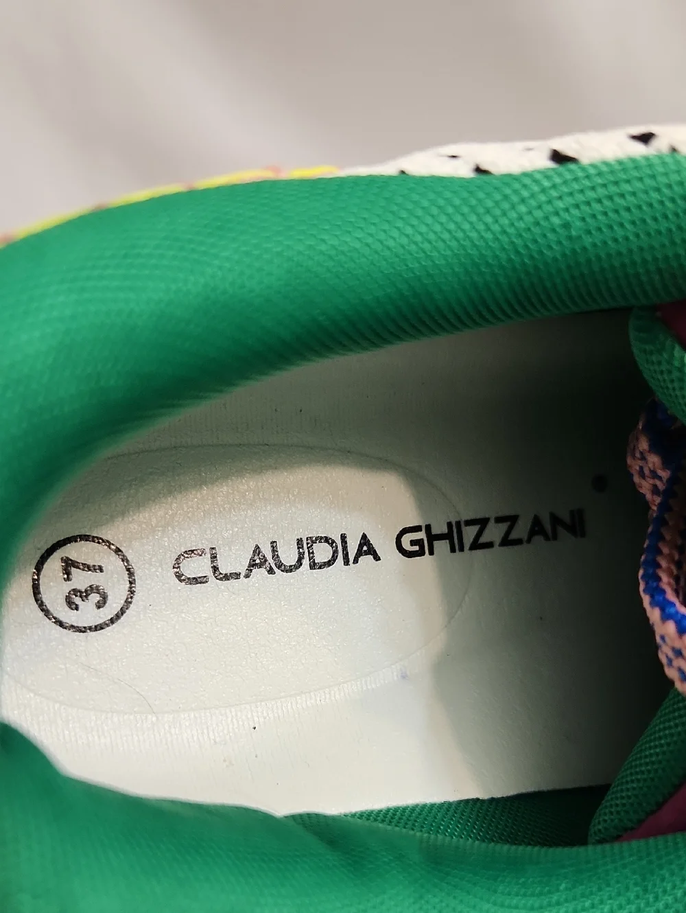 Claudia Ghizzani Cozzy Girl Coachel Multi-Paneled Platform Sneakers (W Size 37)